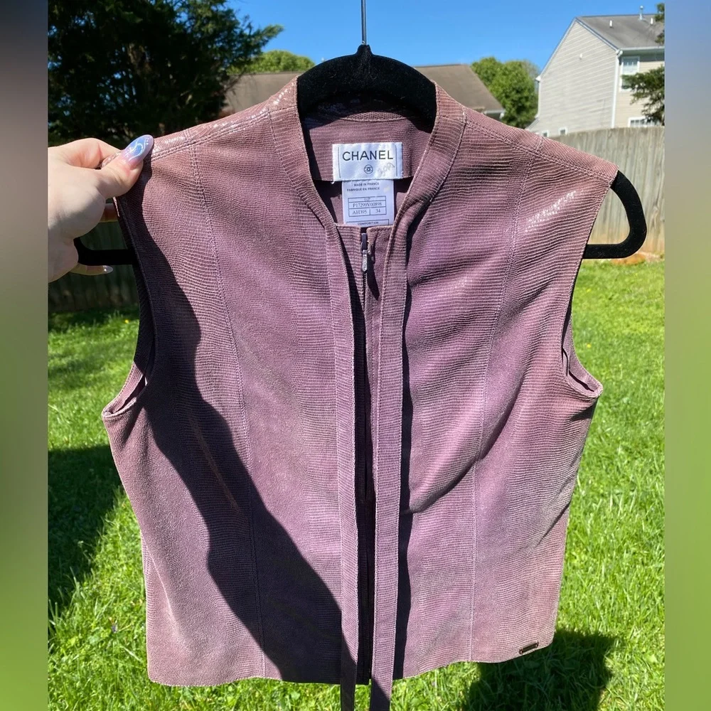 Leather Chanel top - Picture 8 of 15